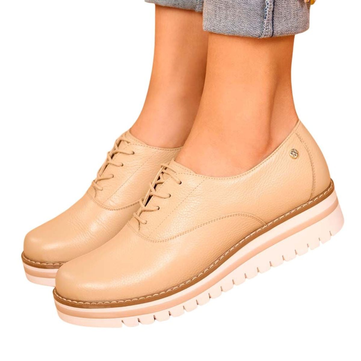 VIALE - Zapato Derby Casual WIL-2432 Pele Viale Cuero
