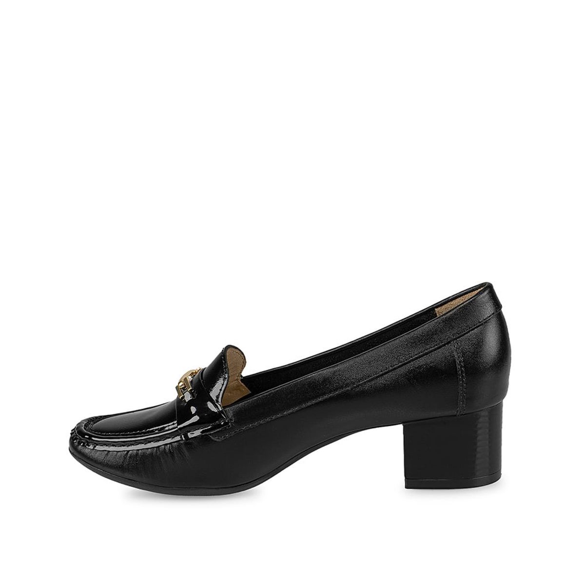 VIALE - Zapato Mocasín Casual DENI-2414 Negro Viale Cuero