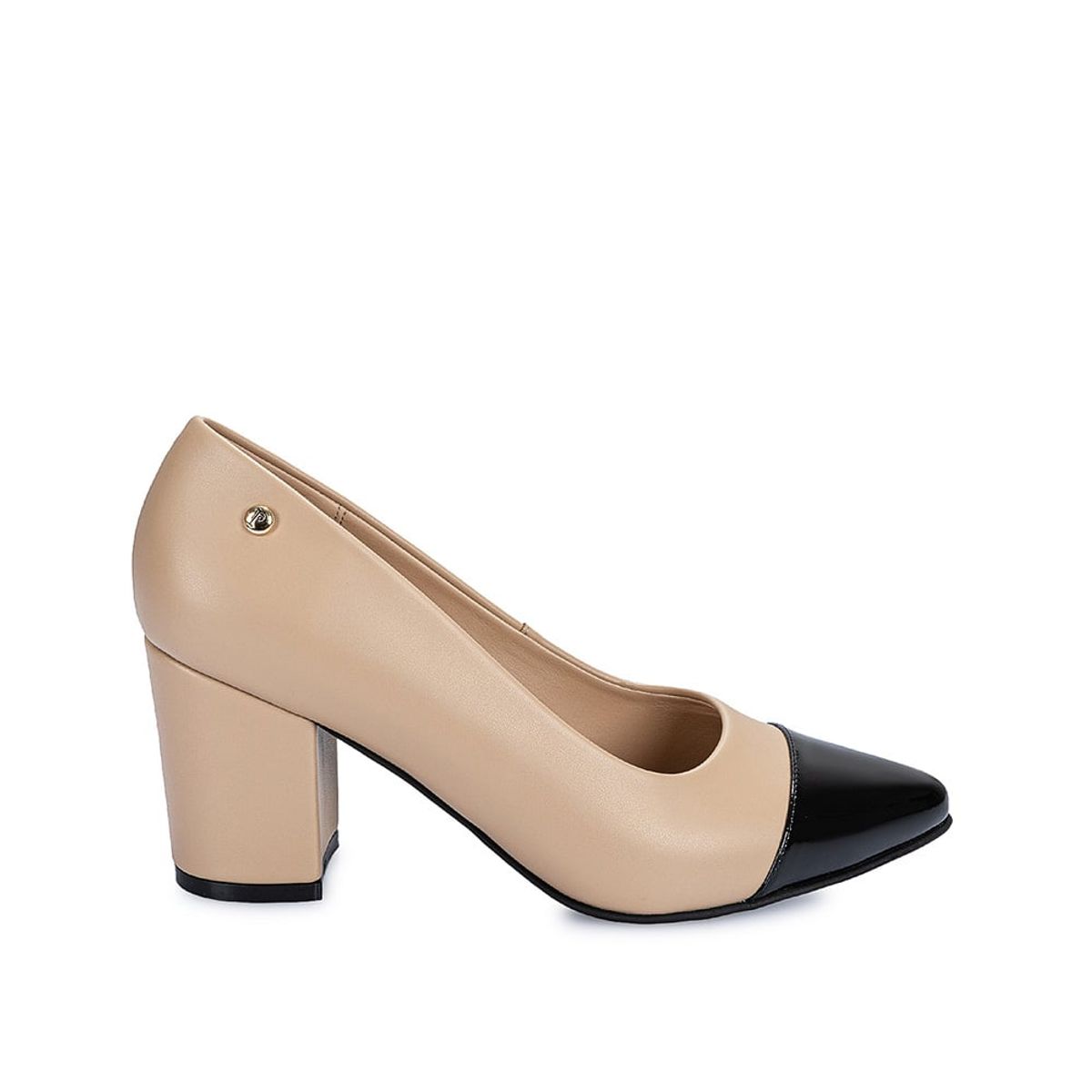 Piazza - Zapato Stiletto Vestir DON-157 Beige/Neg Piazza