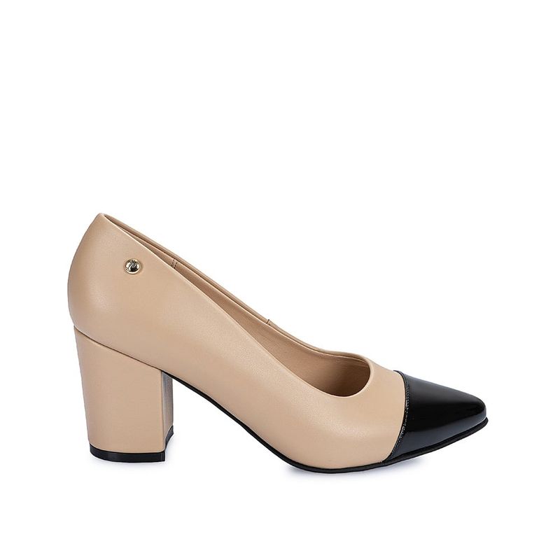 Piazza - Zapato Stiletto Vestir DON-157 Beige/Neg Piazza