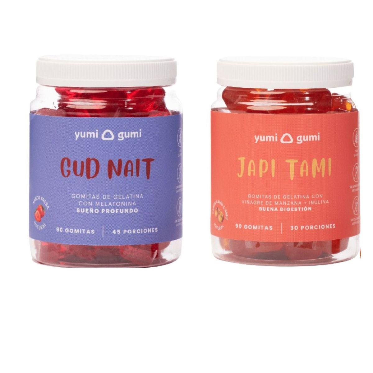 YUMI GUMI - Pack Gud Nait + Japi Tami Gomitas Yumi Gumi 90 Und