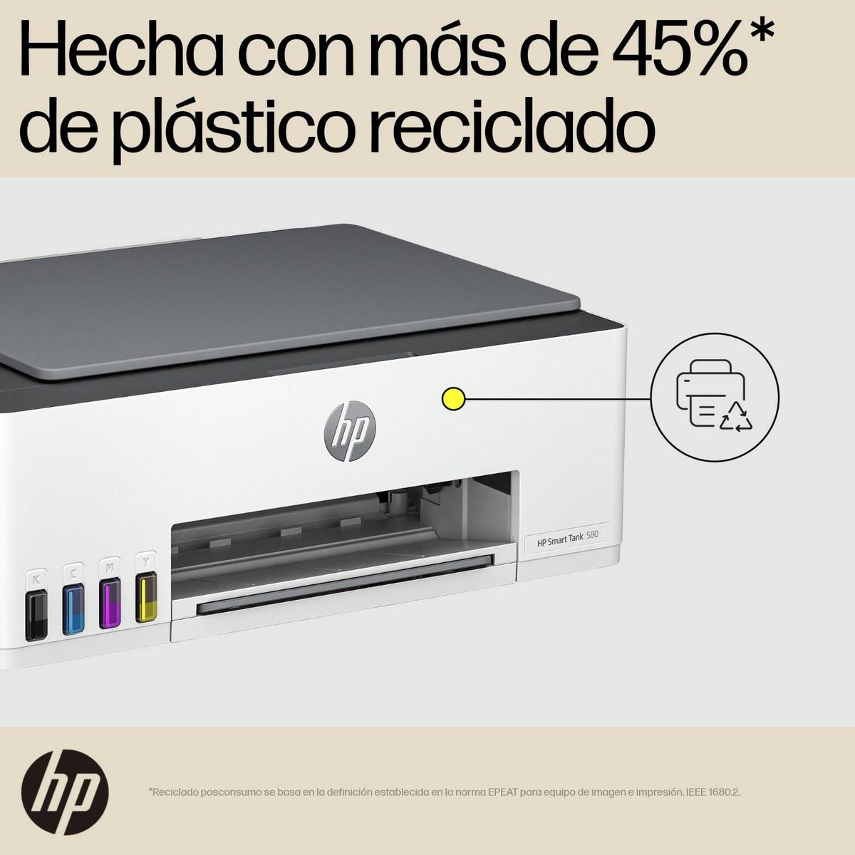 HP - Impresora HP Smart Tank 580