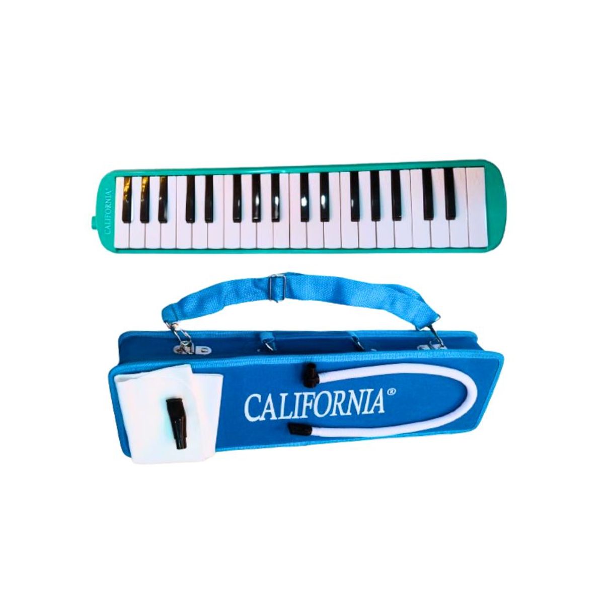 CALIFORNIA - Melodica de 37 teclas "CALIFORNIA" color Celeste