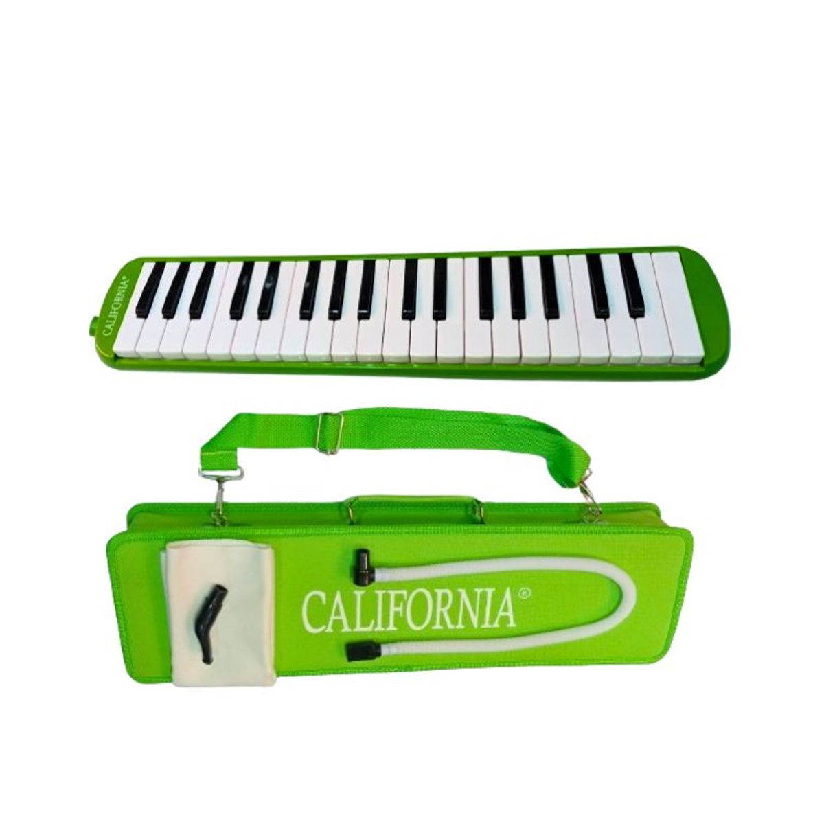 CALIFORNIA - Melodica de 37 teclas "CALIFORNIA" -Verde Limon
