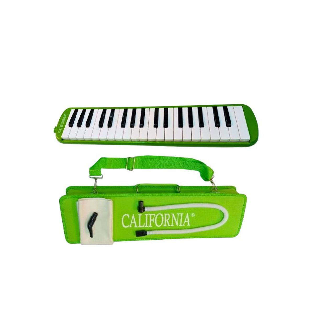 CALIFORNIA - Melodica de 37 teclas "CALIFORNIA" -Verde Limon