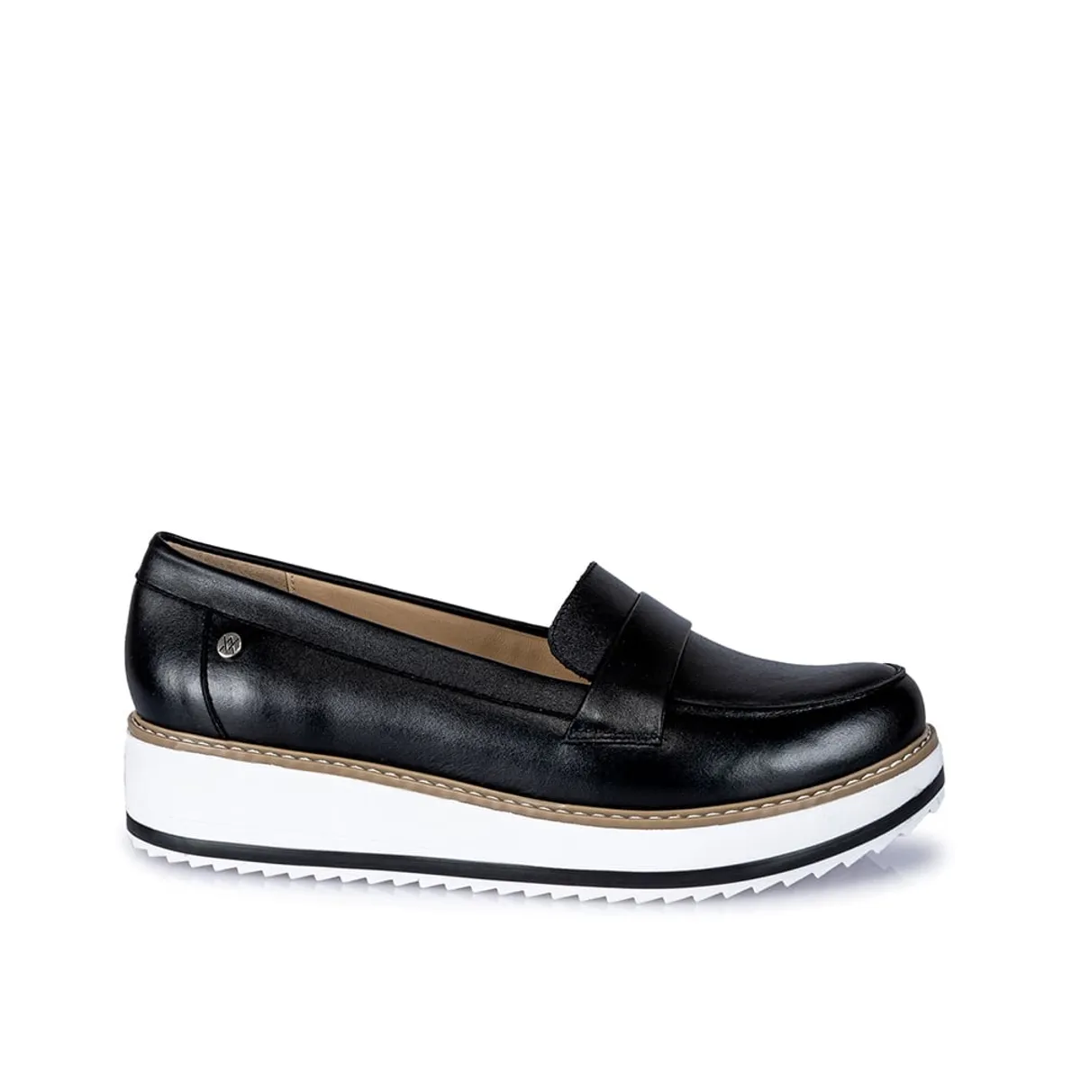 VIALE - Zapato Mocasín Casual TATI-2428 Negro Viale Cuero