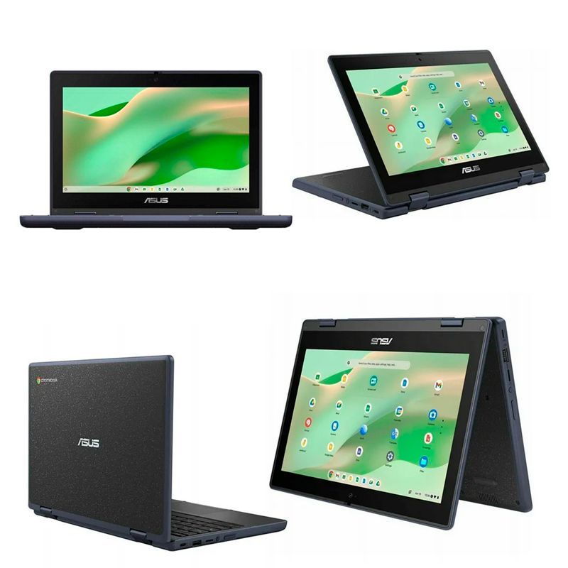 ASUS - Chromebook ASUS CR1102FGA-MK0068 116 LED HD IPS Intel N100 hasta 34GHz 4GB LPDDR5