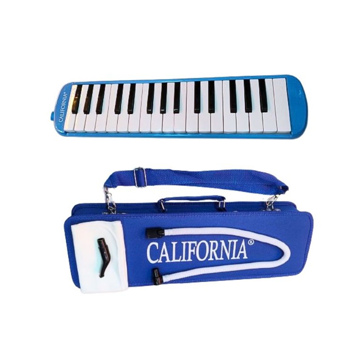 CALIFORNIA - Melodica de 32 teclas azul  "CALIFORNIA"