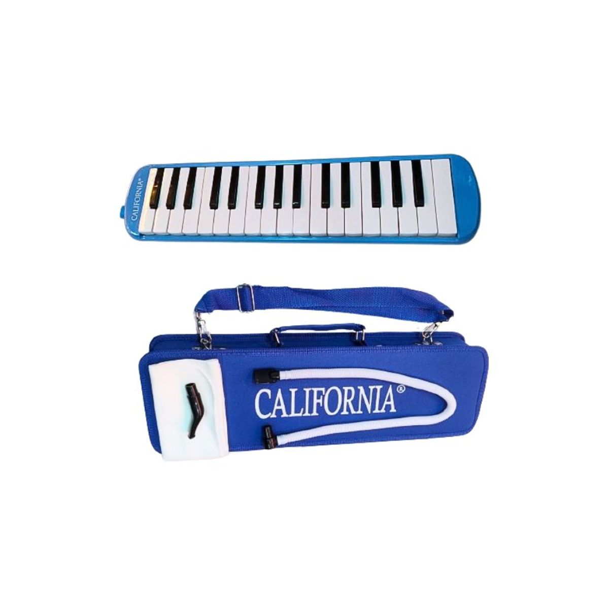 CALIFORNIA - Melodica de 32 teclas azul  "CALIFORNIA"