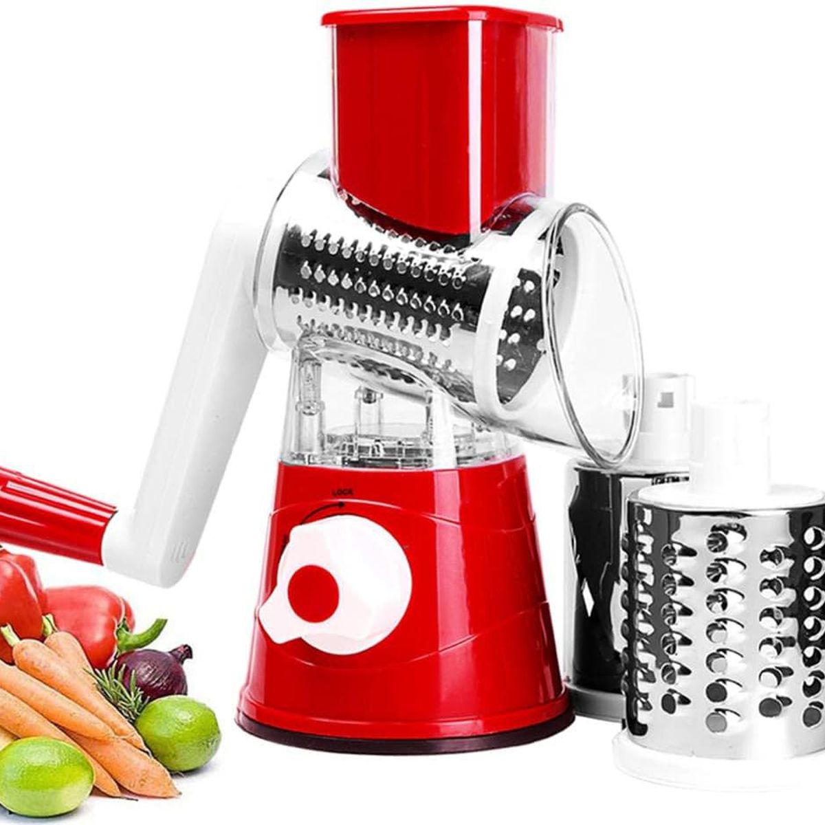 GENERICO - Rallador de verduras multiusos 3 en 1