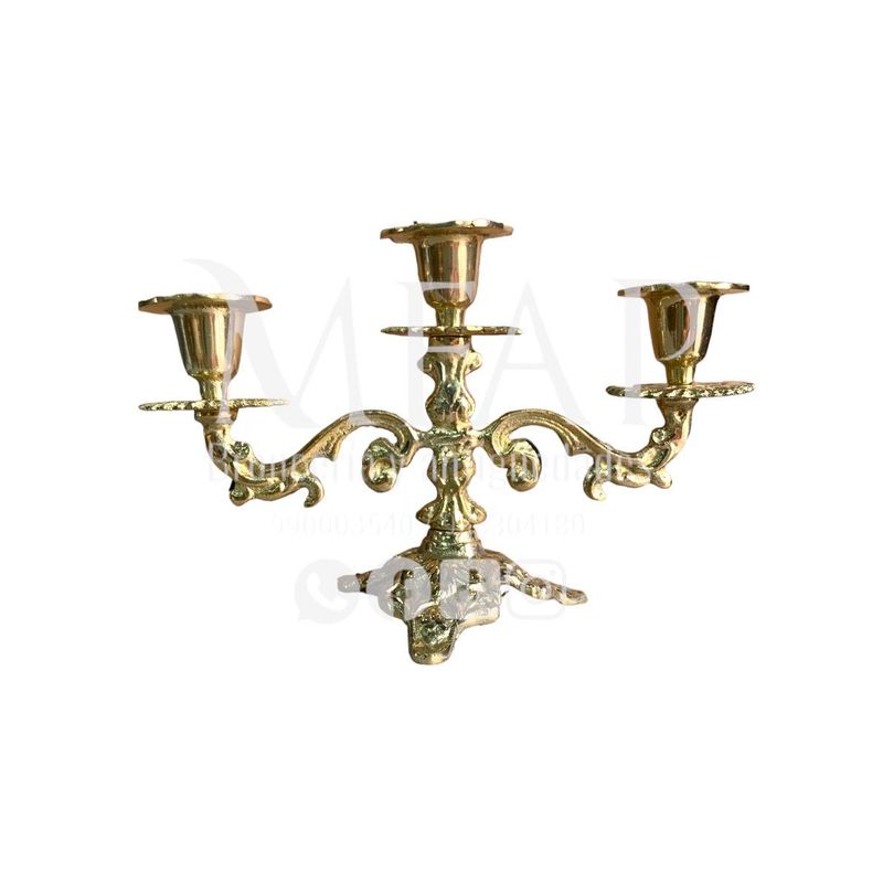 MFAP BRONCERIA Y ANTIGUEDADES - Candelabro de 3 velas
