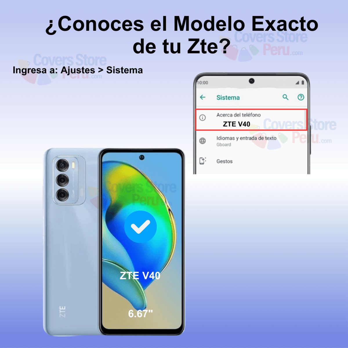 GENERICO - Mica Protector para Zte V40 Film Hydrogel Mate Antishock Resistente