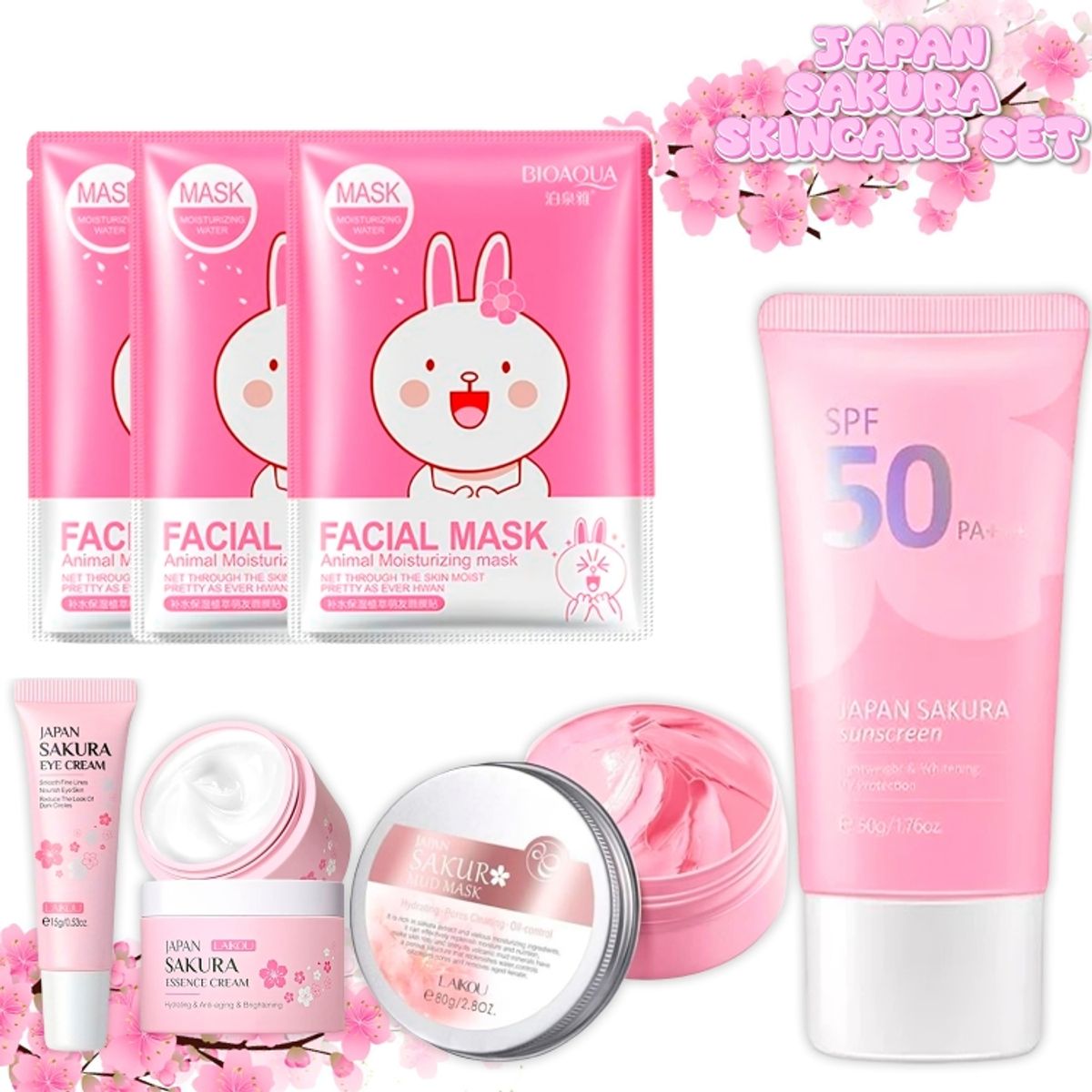 SAKURA - Kit SAKURA  productos faciales para el cuidado de la piel