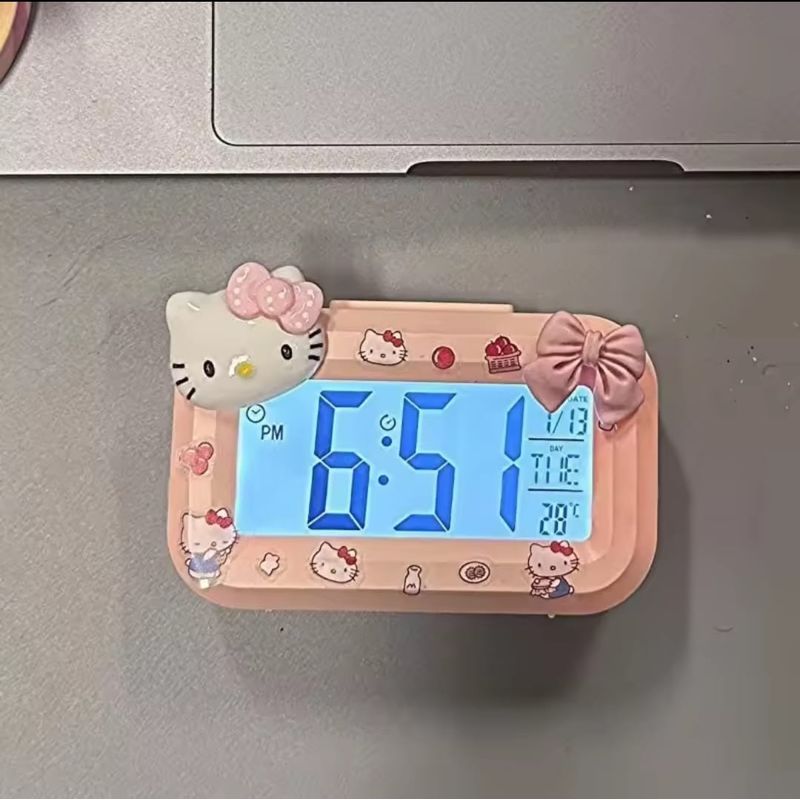 GENERICO - Mini reloj despertador Hello Kitty