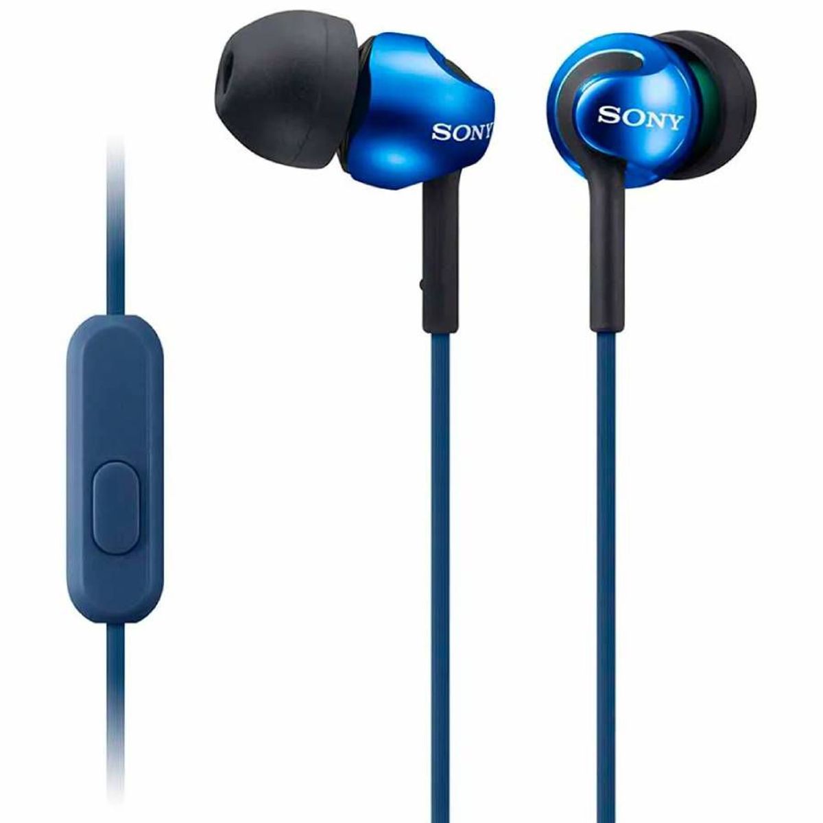 SONY - Auriculares Sony MDR-EX110AP Sonido de Alta Calidad Azul