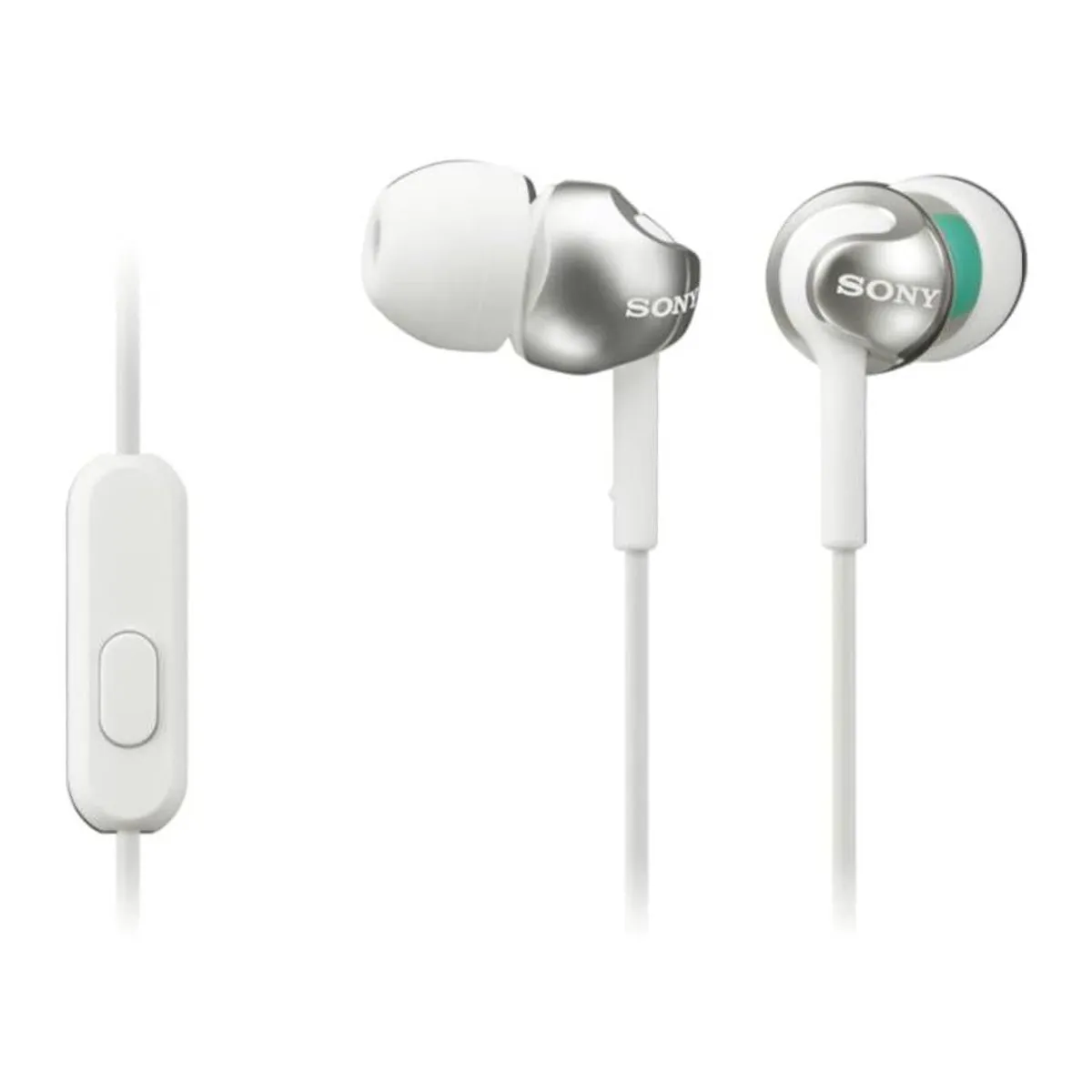 SONY - Auriculares Sony MDR-EX110AP Sonido de Alta Calidad Blanco