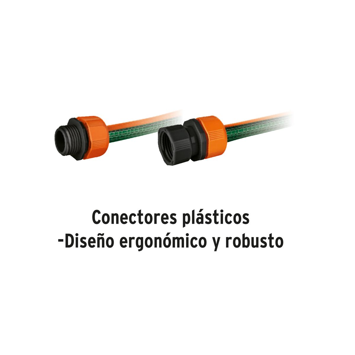 Truper - Manguera 1/2"reforzada 3 capas 10 m conexiones plásticas COD 16050 Truper