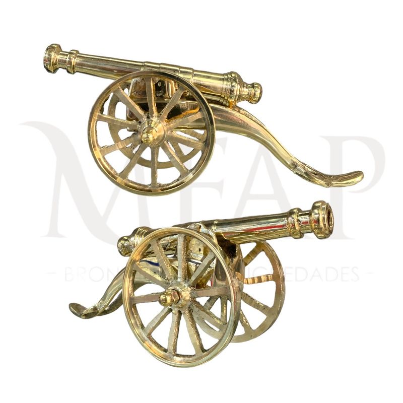 MFAP BRONCERIA Y ANTIGUEDADES - Cañon mediano en bronce Centinela de la fortaleza