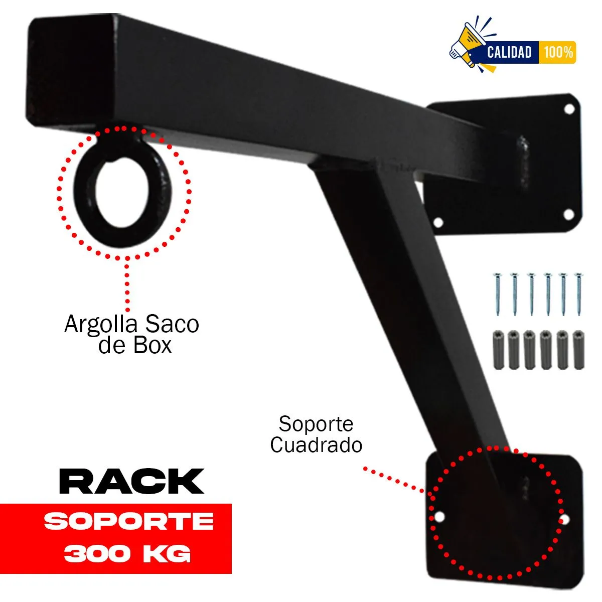 HOLGU - Soporte 300 KG RACK para colocar saco de box