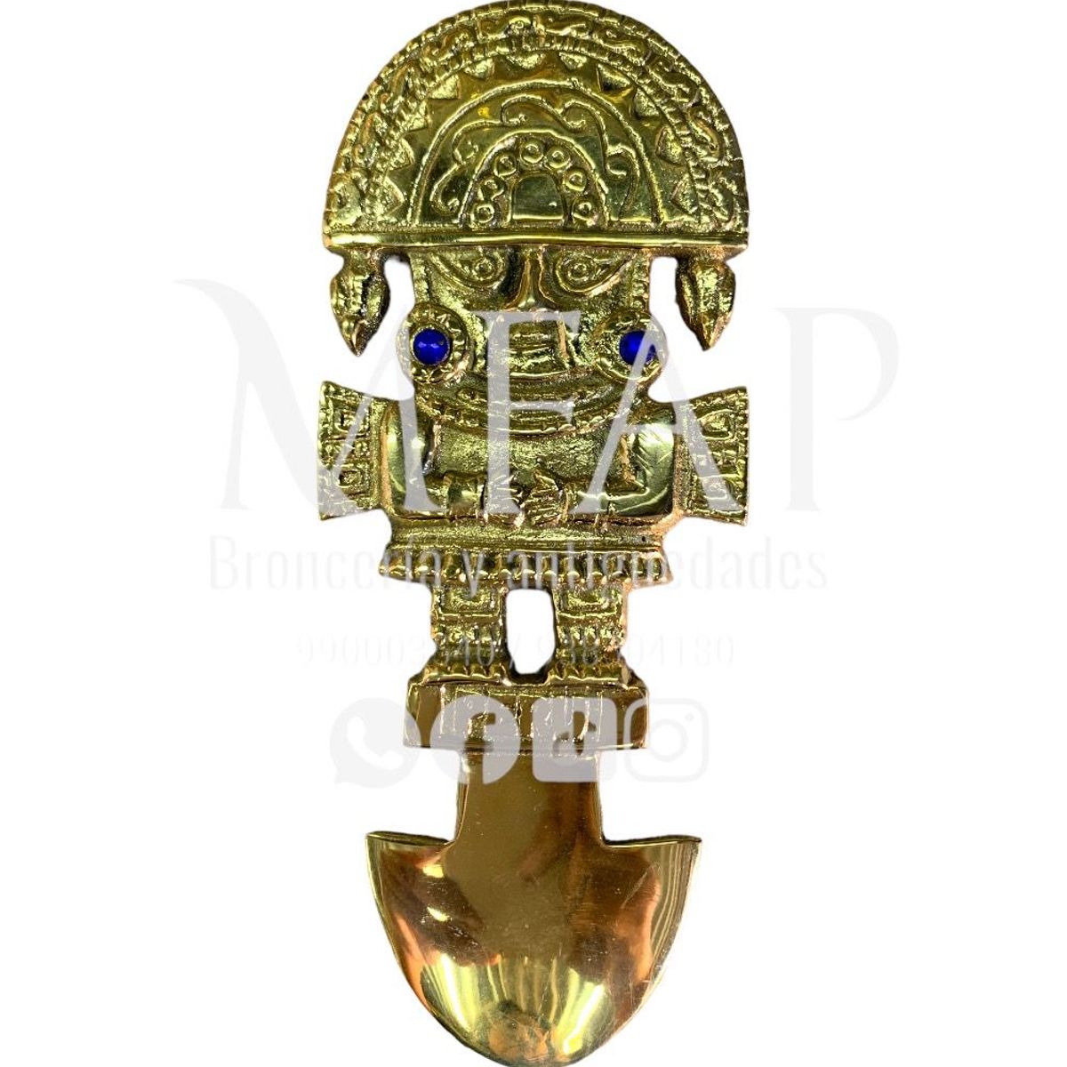 MFAP BRONCERIA Y ANTIGUEDADES - Tumi grande en bronce