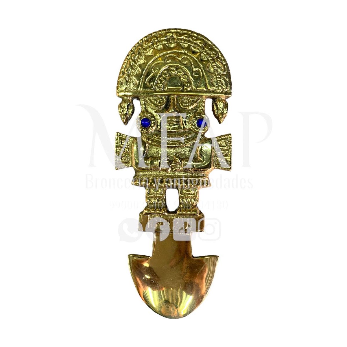 MFAP BRONCERIA Y ANTIGUEDADES - Tumi grande en bronce