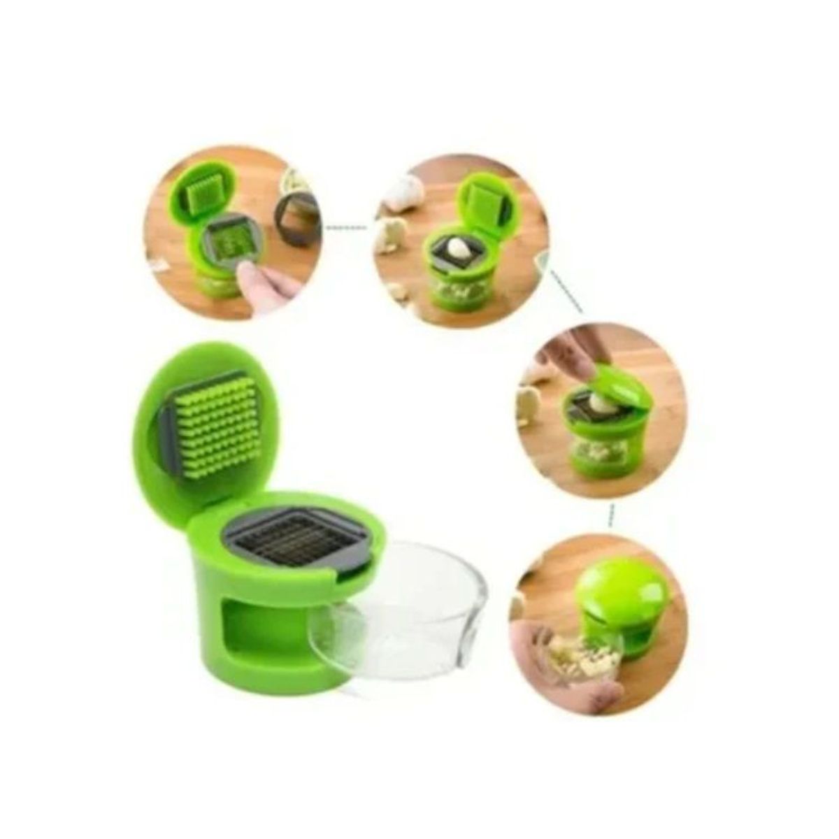GENERICO - Picador Rayador mini triturador de Ajo de acero