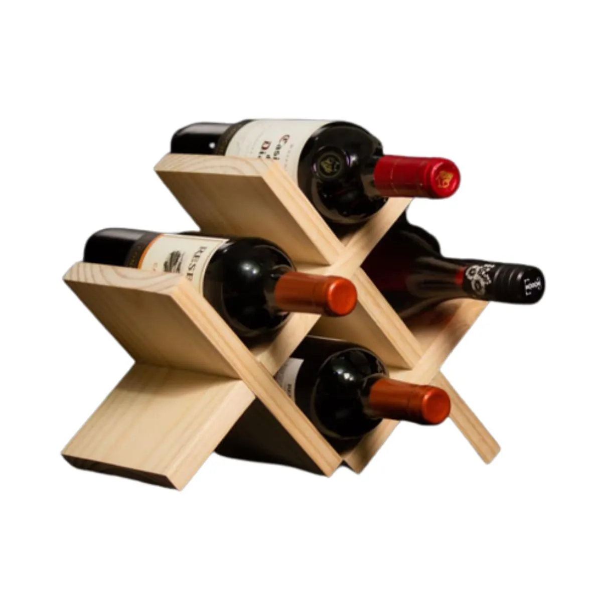 GENERICO - PORTAVINO MICHI X4 DE MADERA MOVA