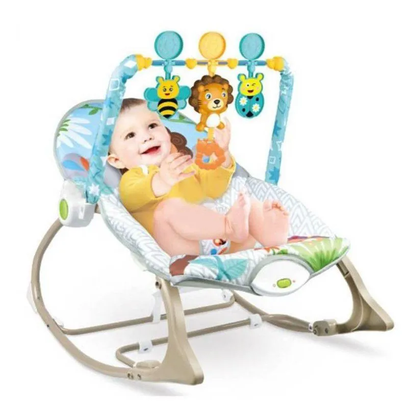 IDEAL - SILLA MECEDORA VIBRADORA MUSICAL ROCKER LEÓN