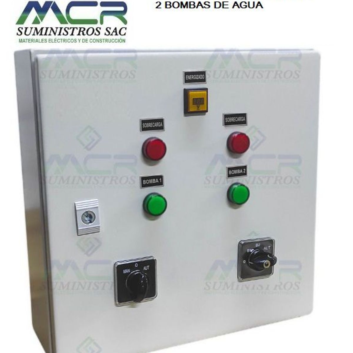 GENERICO - CAJA DE CONTROL 3 HP PARA TURNAR 2 BOMBAS DE AGUA