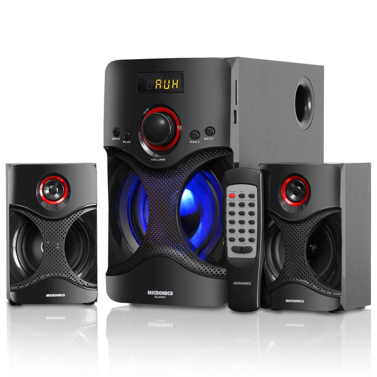 MICRONICS - Parlante 2.1 Micronics Olimpo MIC S7072BT Bluetooth, USB, FM