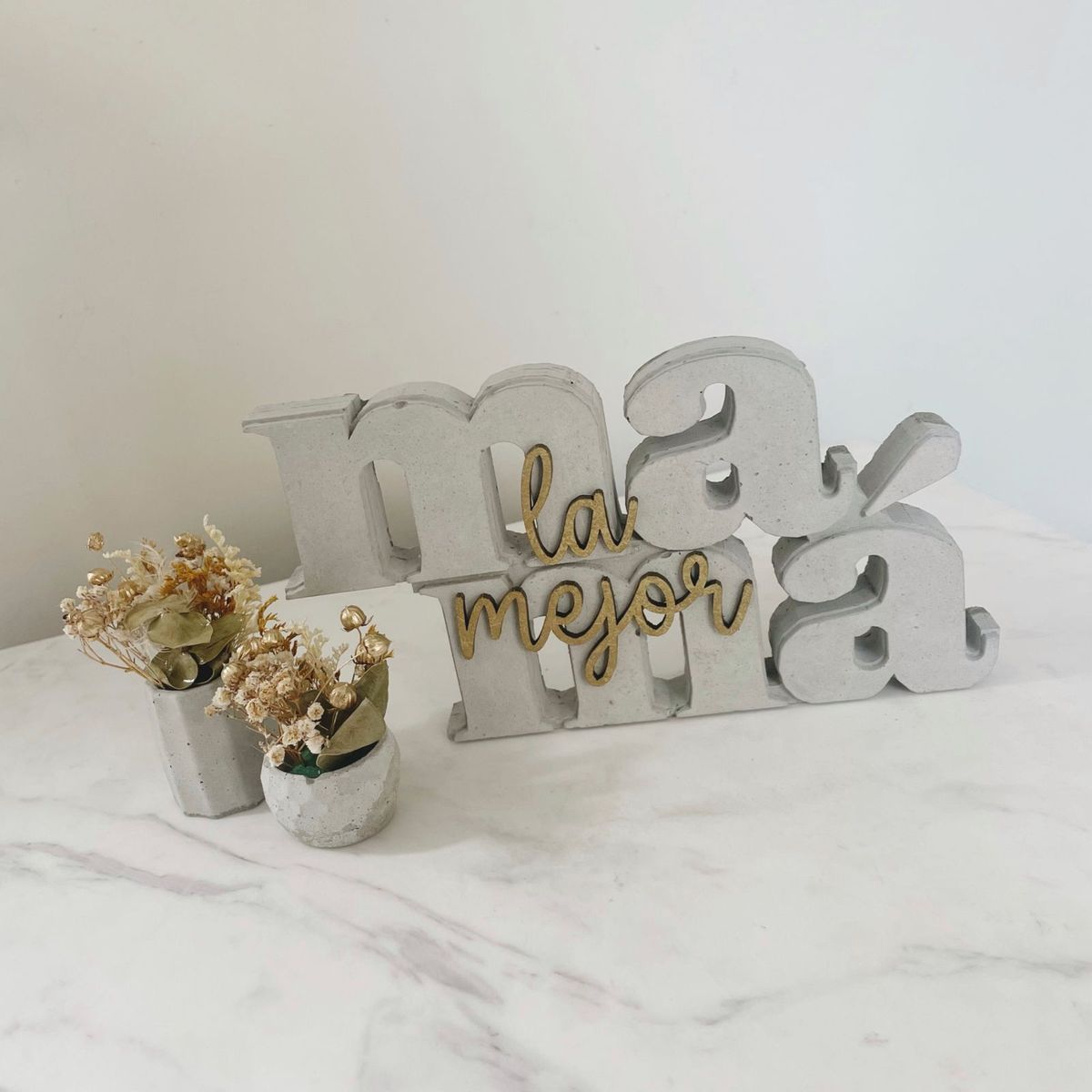 MADAME CIMENT - DECO MAMÁ LA MEJOR TAMAÑO L - MADAME CIMENT