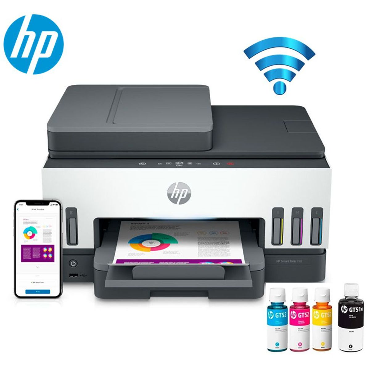 HP - IMPRESORA HP SMART TANK 790 Multifuncional Wifi /Ethernet 4WF66A