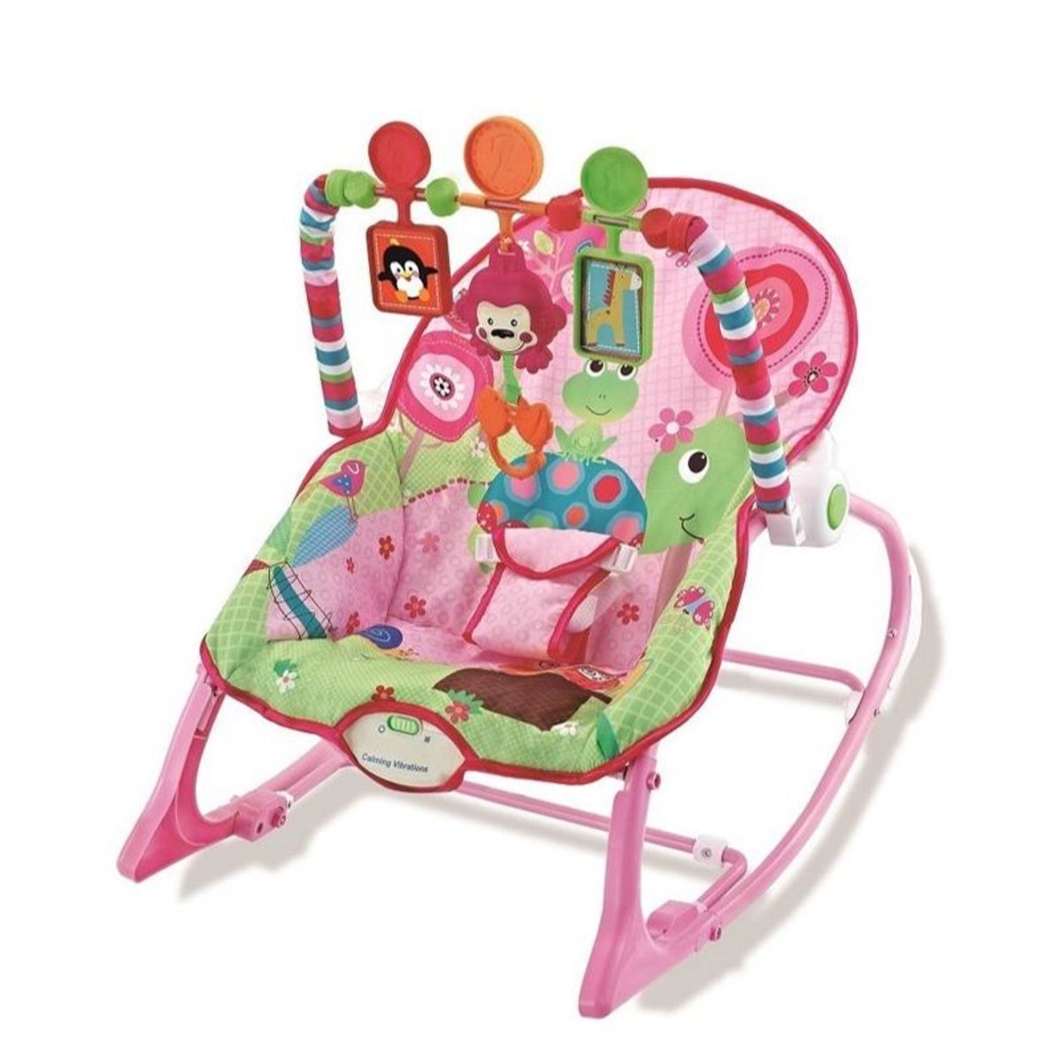 GENERICO - SILLA MECEDORA MUSICAL TORTUGA ROSADO
