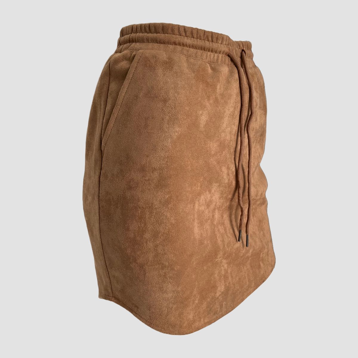 GENERICO - Falda de gamuza camel - Eksept