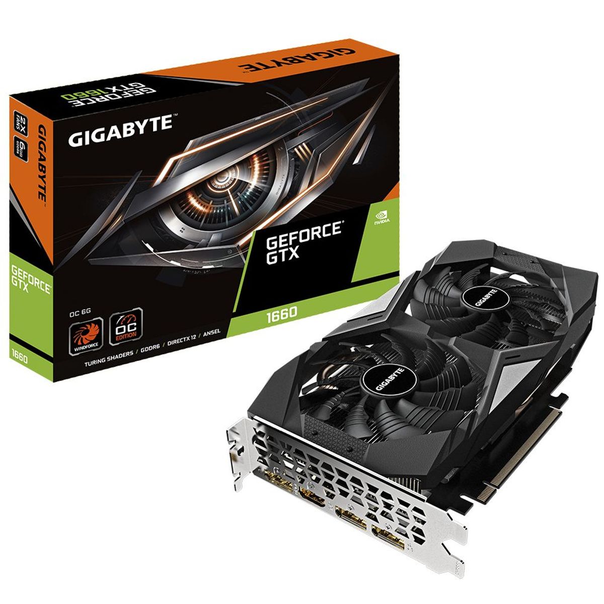 GIGABYTE - Tarjeta de Video GeForce GTX-1660 6GB GDDR6 192bits
