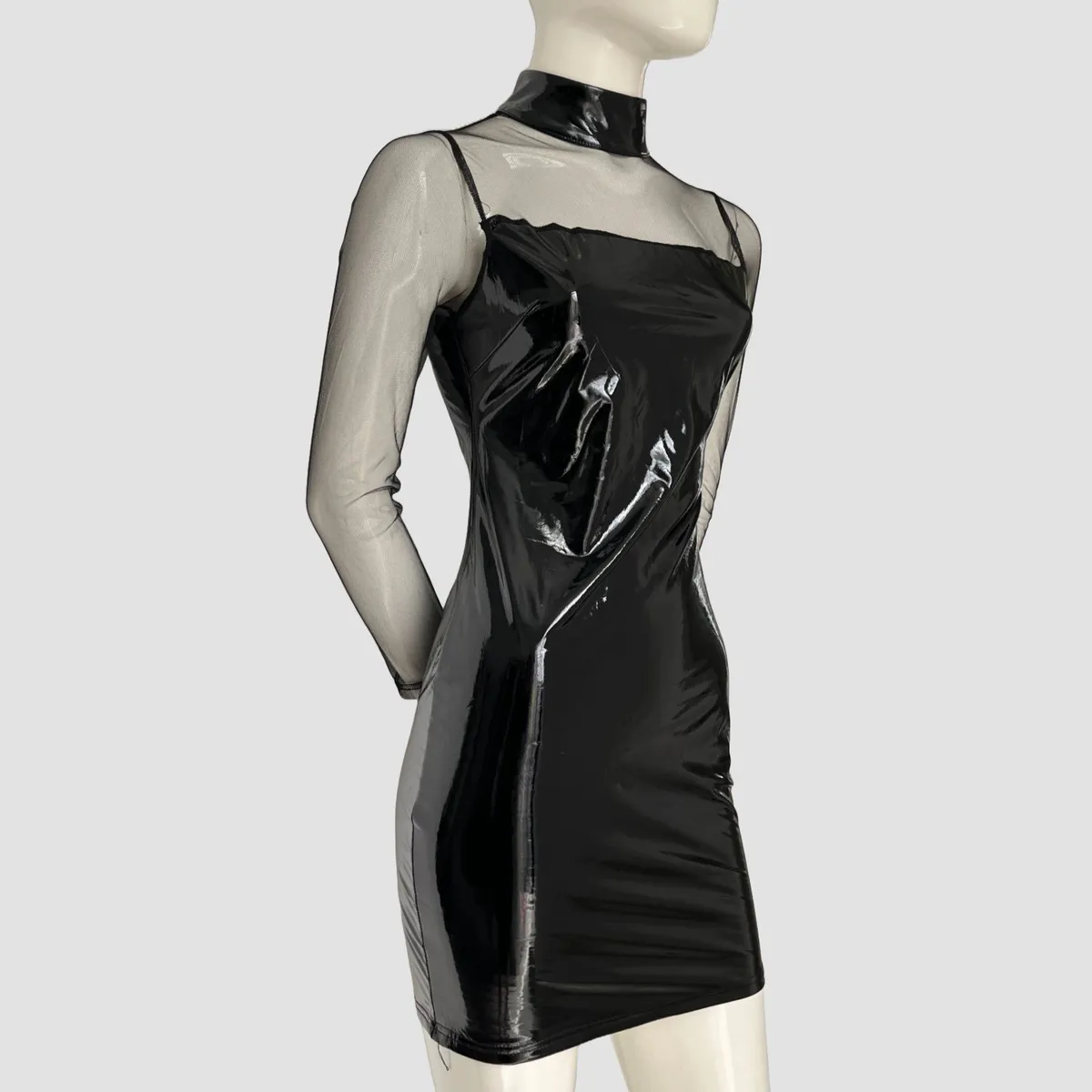 GENERICO - Vestido de cuerina para dama - In Vogue Paris