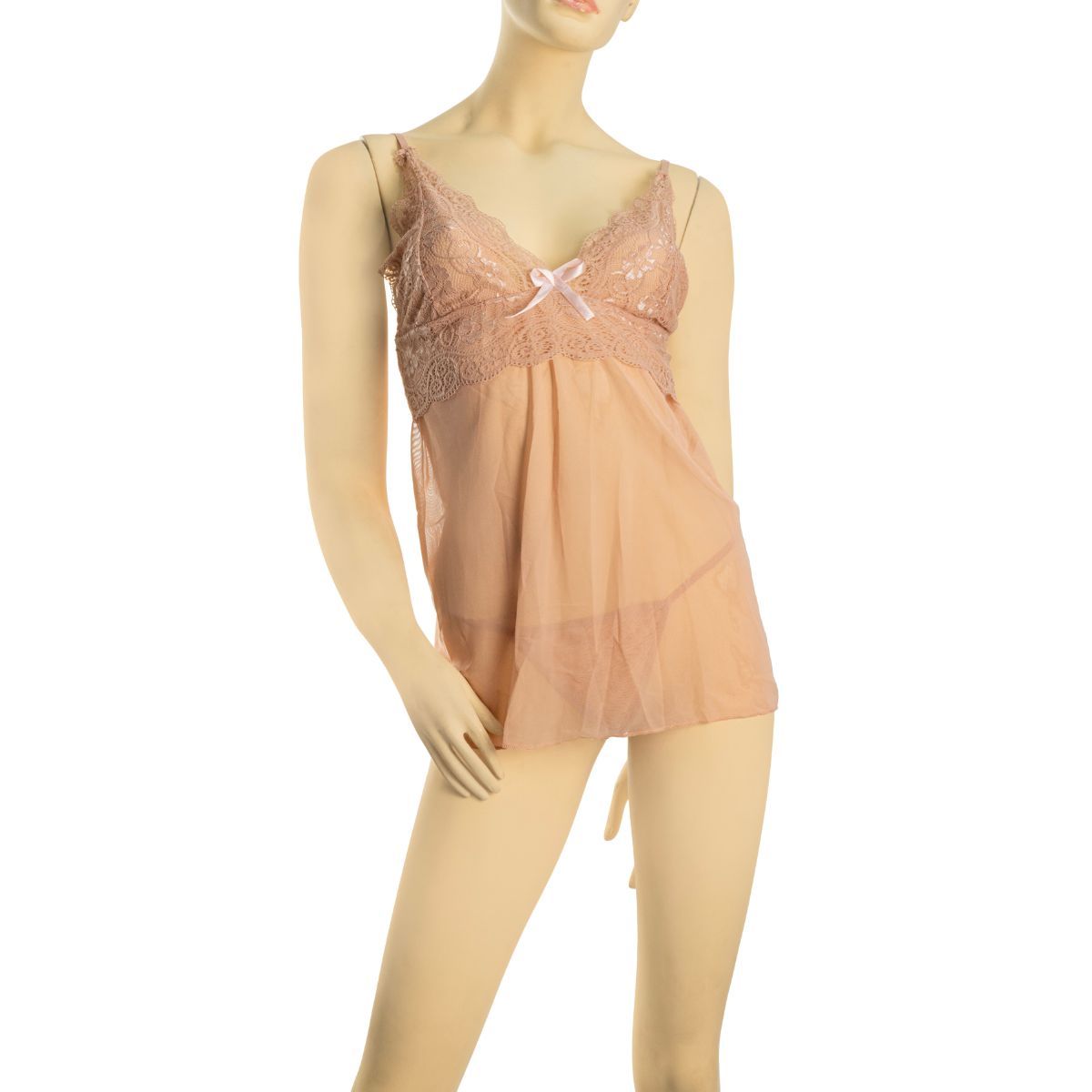 GENERICO - Babydoll Sexy Mujer - Color Piel Talla S