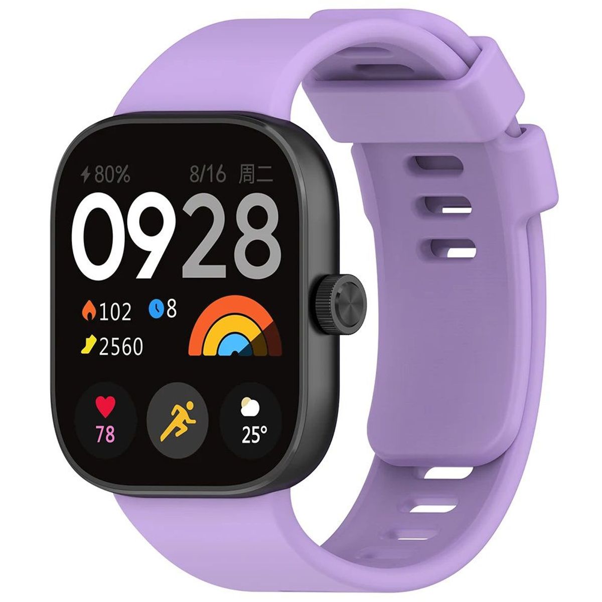 GENERICO - Correa Silicona para REDMI WATCH 4 - Lila