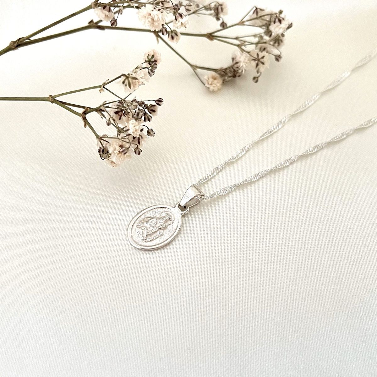 GENERICO - Collar Virgen María Plata