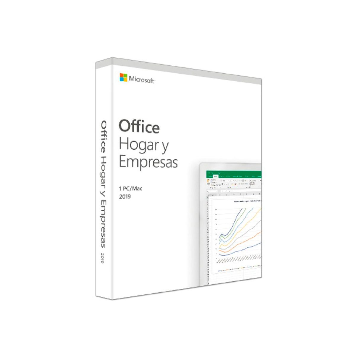 MICROSOFT - LICENCIA OFFICE MICROSOFT HOGAR Y EMPRESA 1PC 2019 - P/N: T5D-03191TP