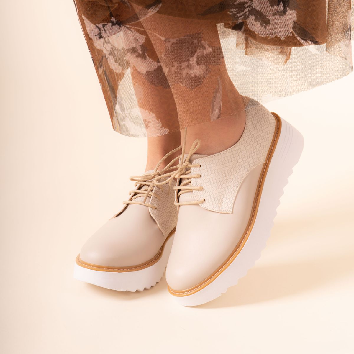 KAWKI - ZAPATOS DE MUJER  DERBY  FORTALEZA HUESO