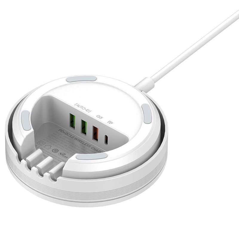 LDNIO - Cargador Inalambrico LDNIO incluye puertos usb Nuevo