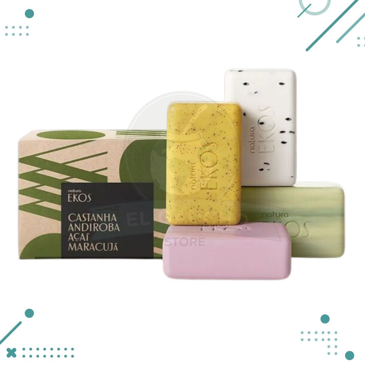 NATURA - Jabones Ekos en Barra Cremosos y Exfoliantes - Natura