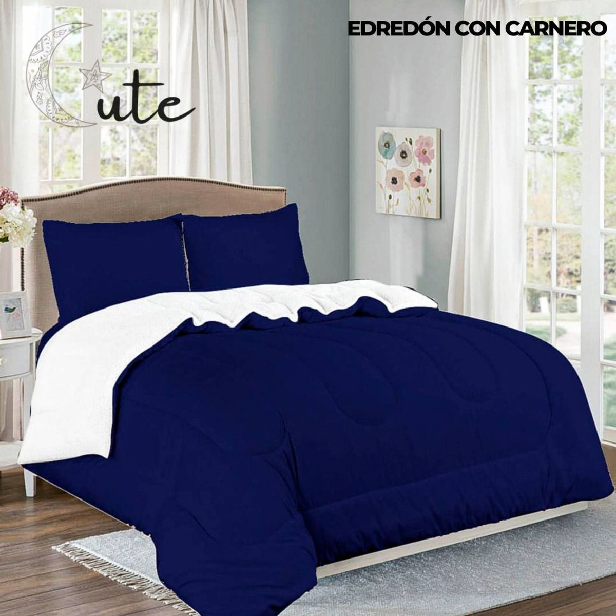 CASATEX - EDREDÓN CASATEX CON CARNERO DE 2 PLAZAS