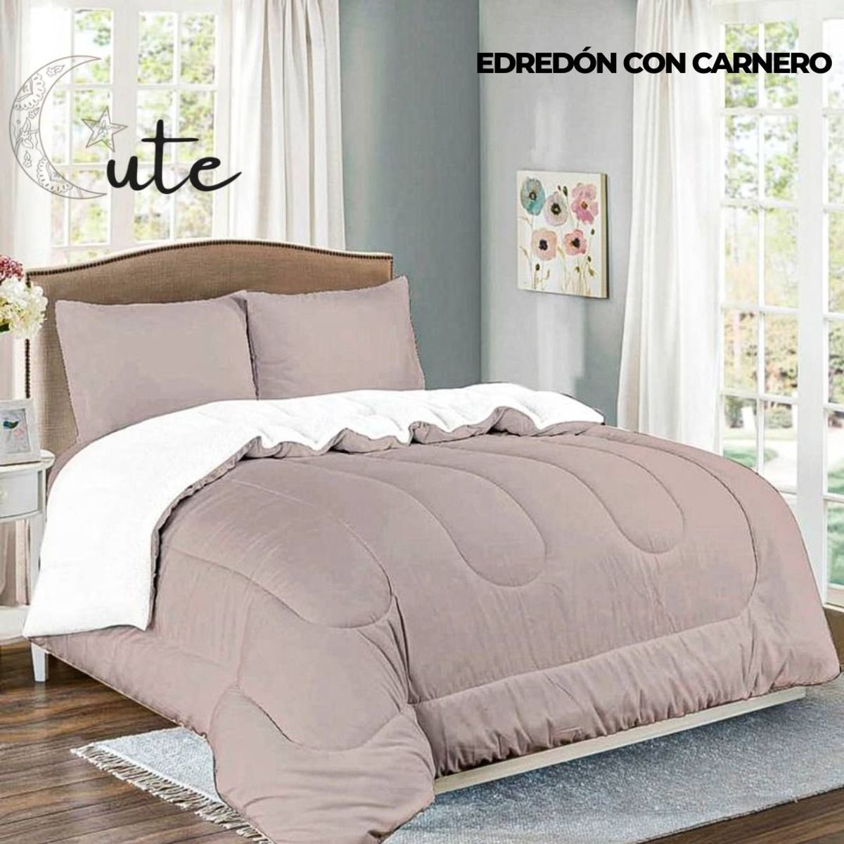 CASATEX - EDREDÓN CASATEX CON CARNERO DE 2 PLAZAS