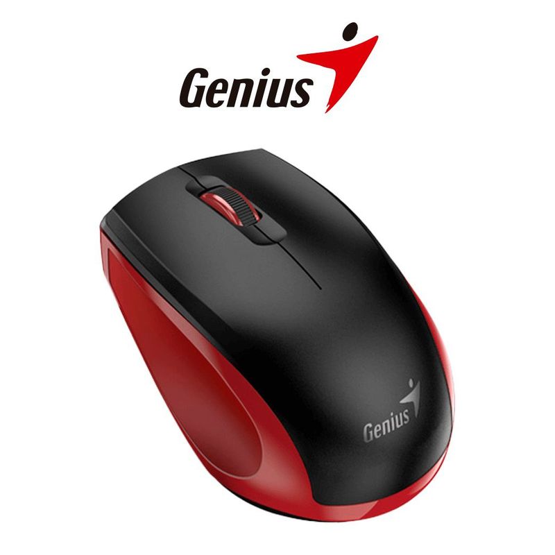 GENIUS - MOUSE GENIUS NX-8006S WIRELESS BLUEEYE SILENT ERGONOMICO BLACKRED