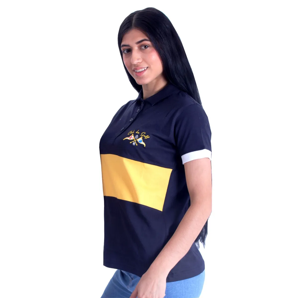 GENERICO - Polo Cuello Camisero Manga Corta Mujer Piero Biani