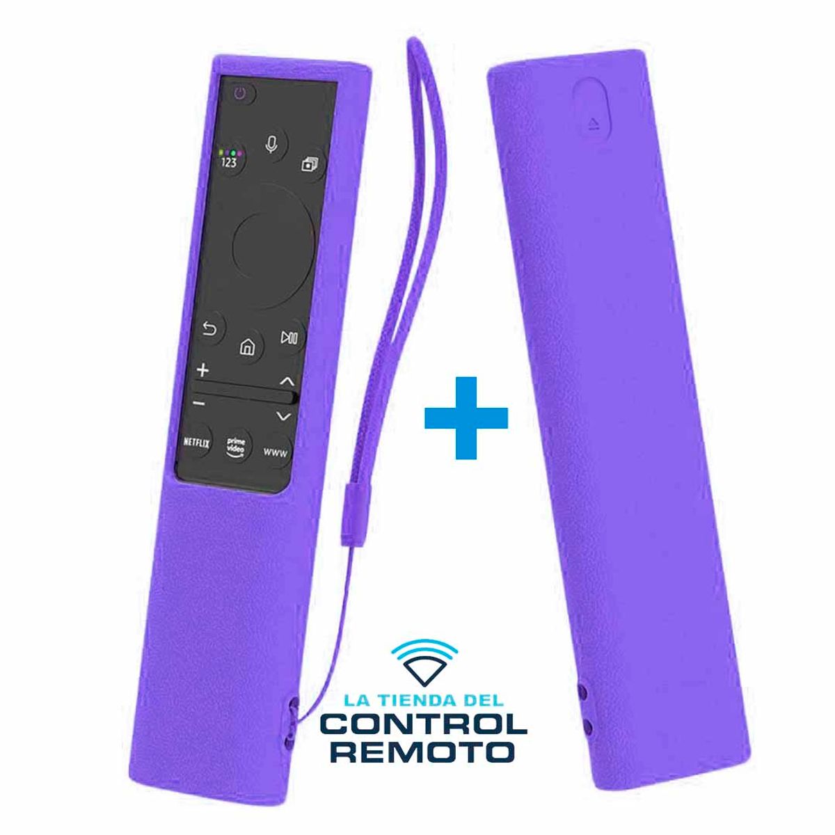 CASE - Funda Protector Para Control Samsung Qled - Morado