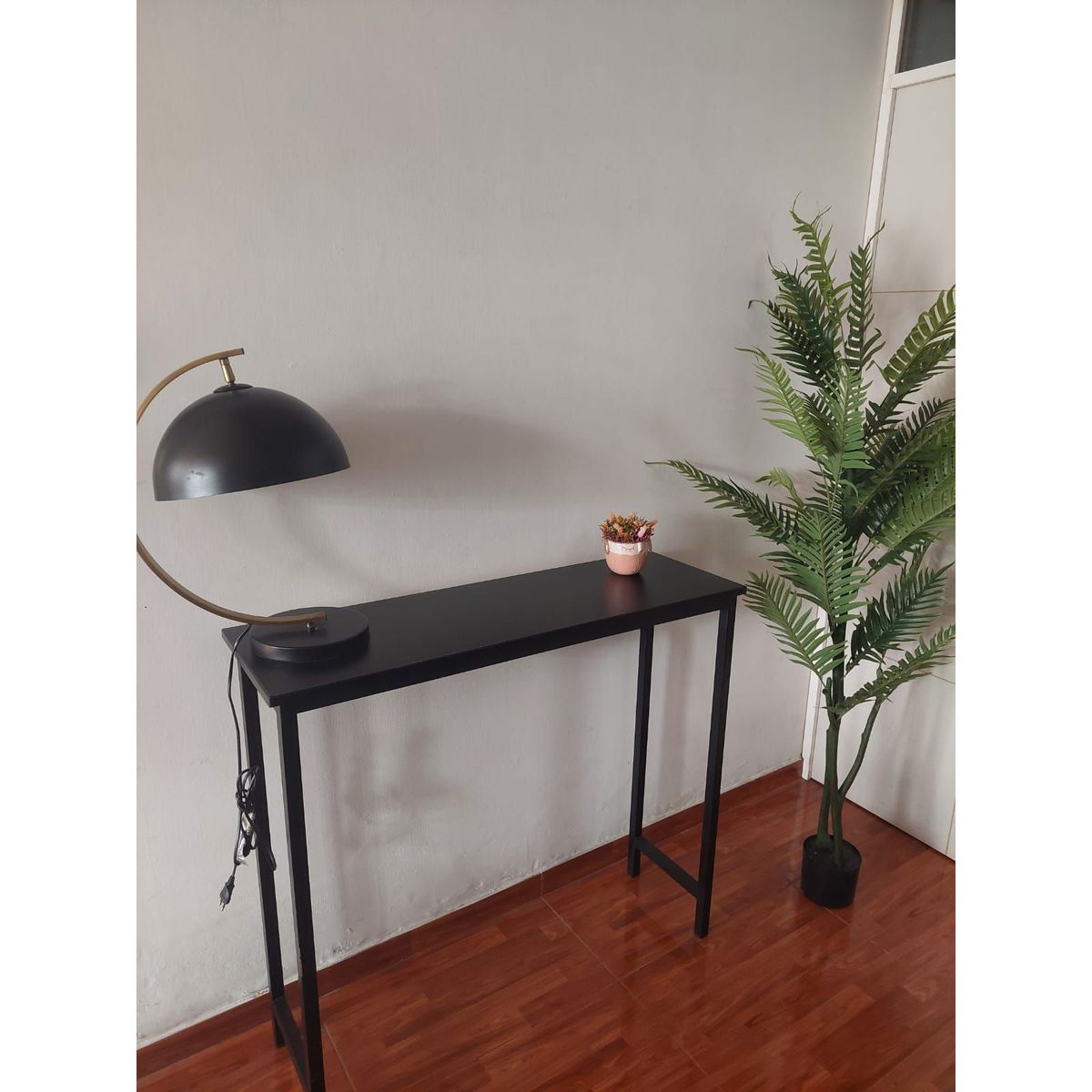 GENERICO - Recibidor industrial color negro 100x30x93 alt