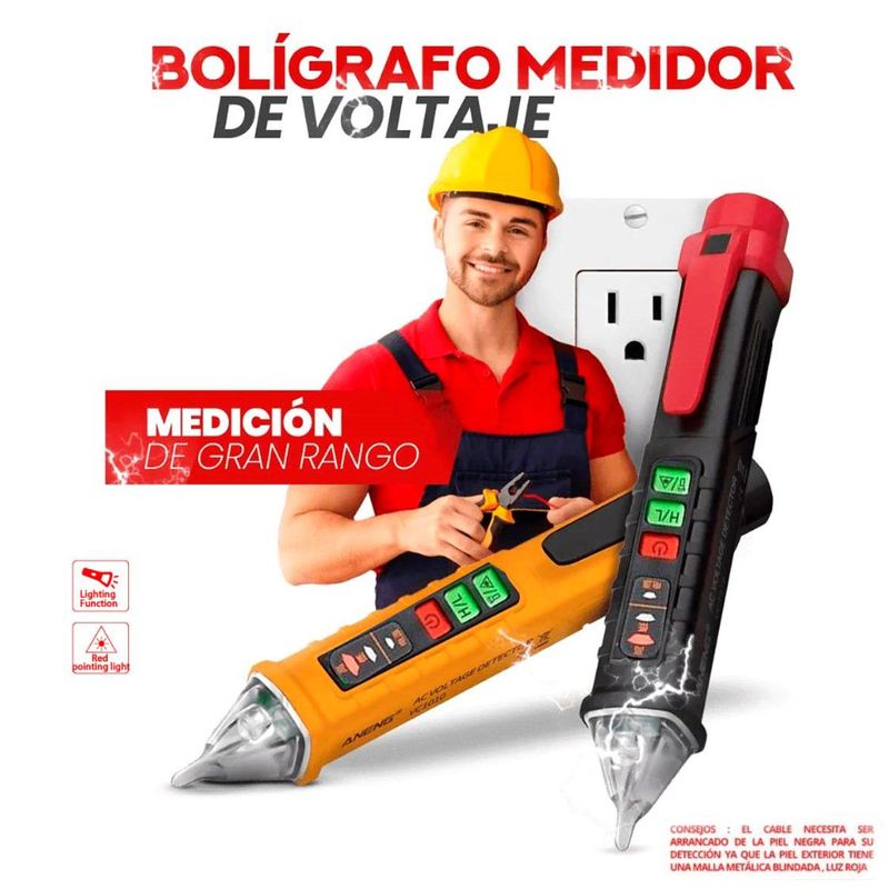 GENERICO - Detector de Voltaje Eléctrico Portable